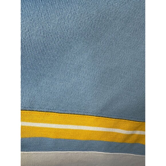 Brooklyn Xpress Hockey XXL Jersey Vintage Style Light Blue Yellow Striped Design - Picture 6 of 9